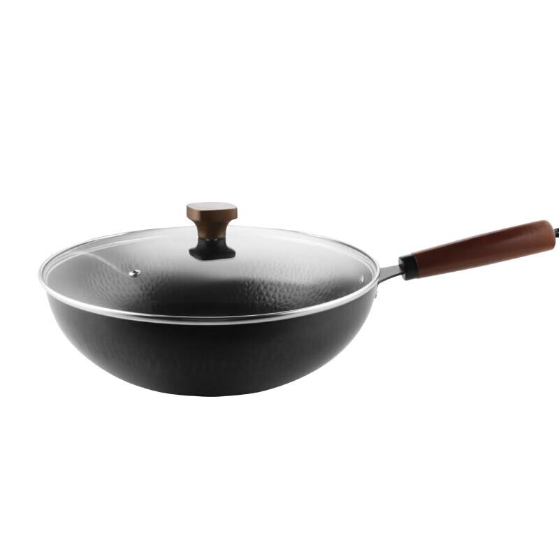 Ourybond Precision Cast Iron Hammered Wok