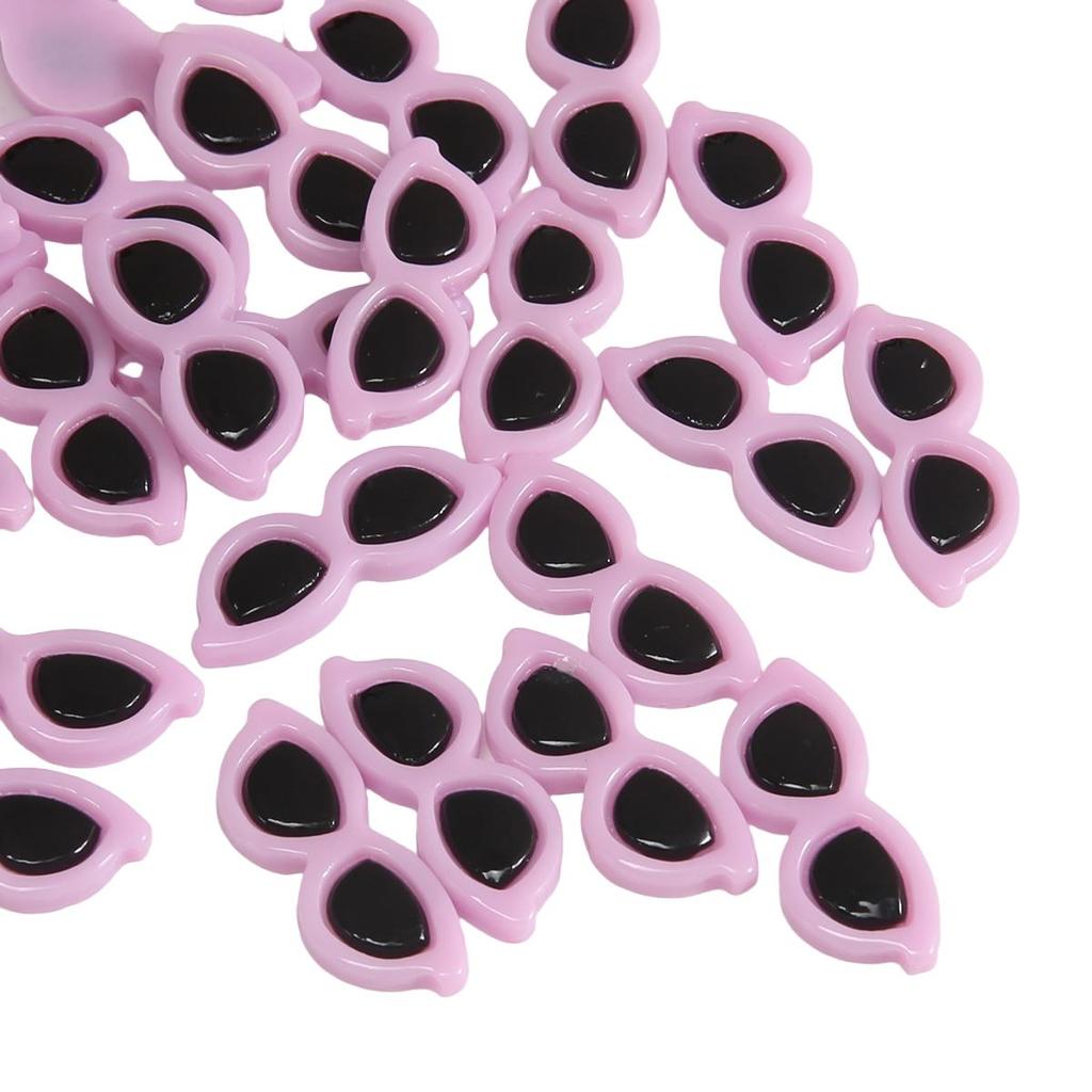 10 Buc. Acrilic Drăguț Cool Circular Ochelari Accesorii DIY