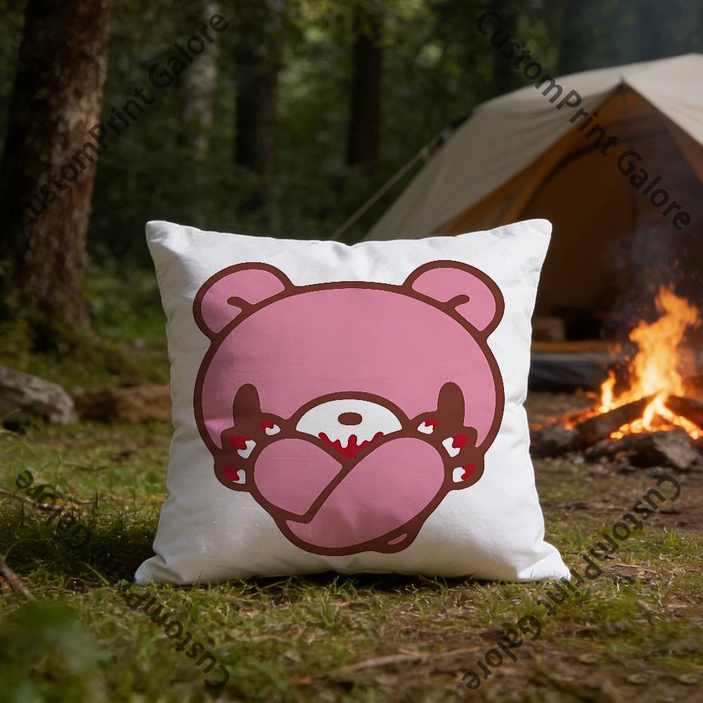 

GGloomy BBear Pillow Cases for Bedroom Living Room Sofa Home Decor Polyester Cushion Cover with Zipper 30x30 cm