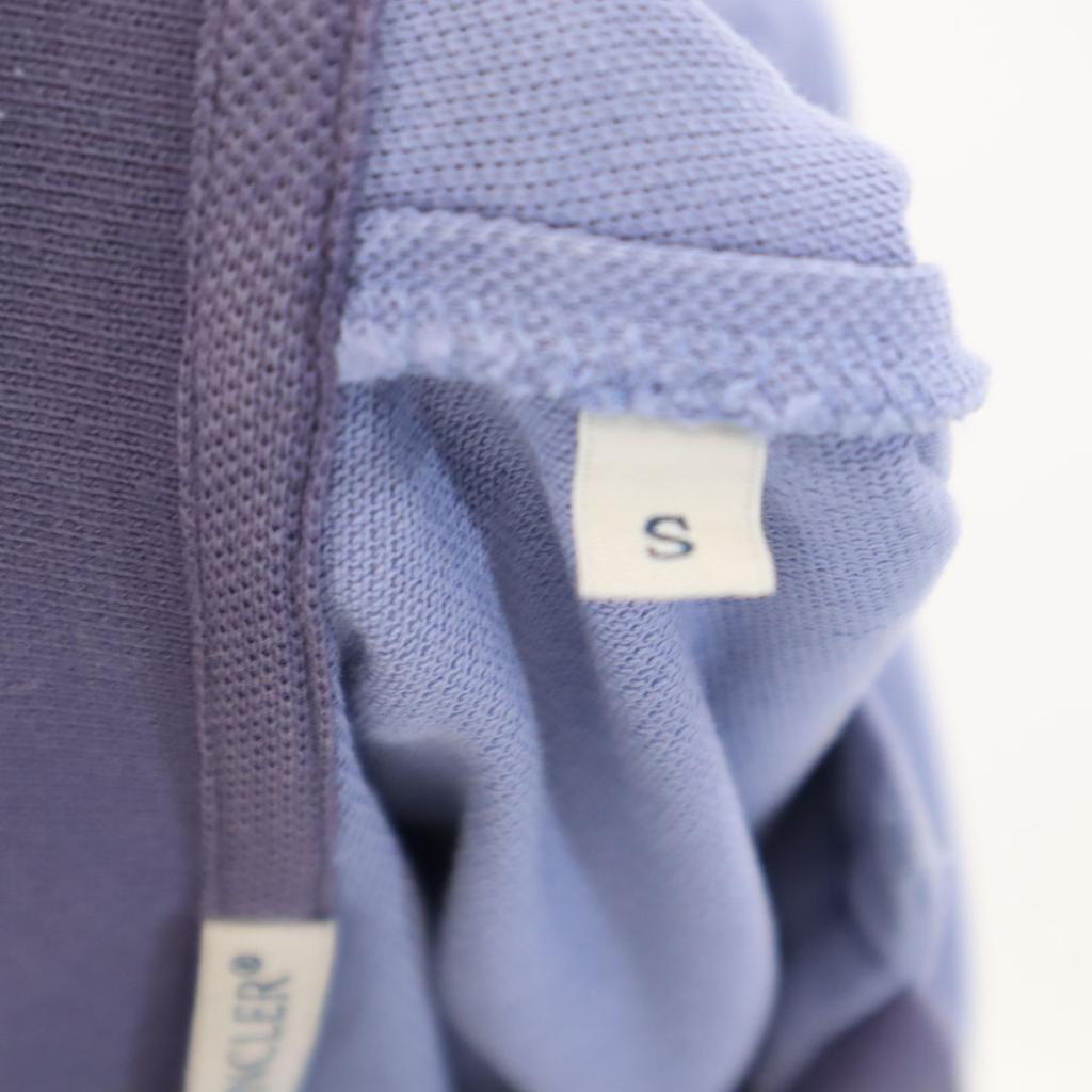 Moncler Short Sleeve Polo Shirt S Purple Men's Used