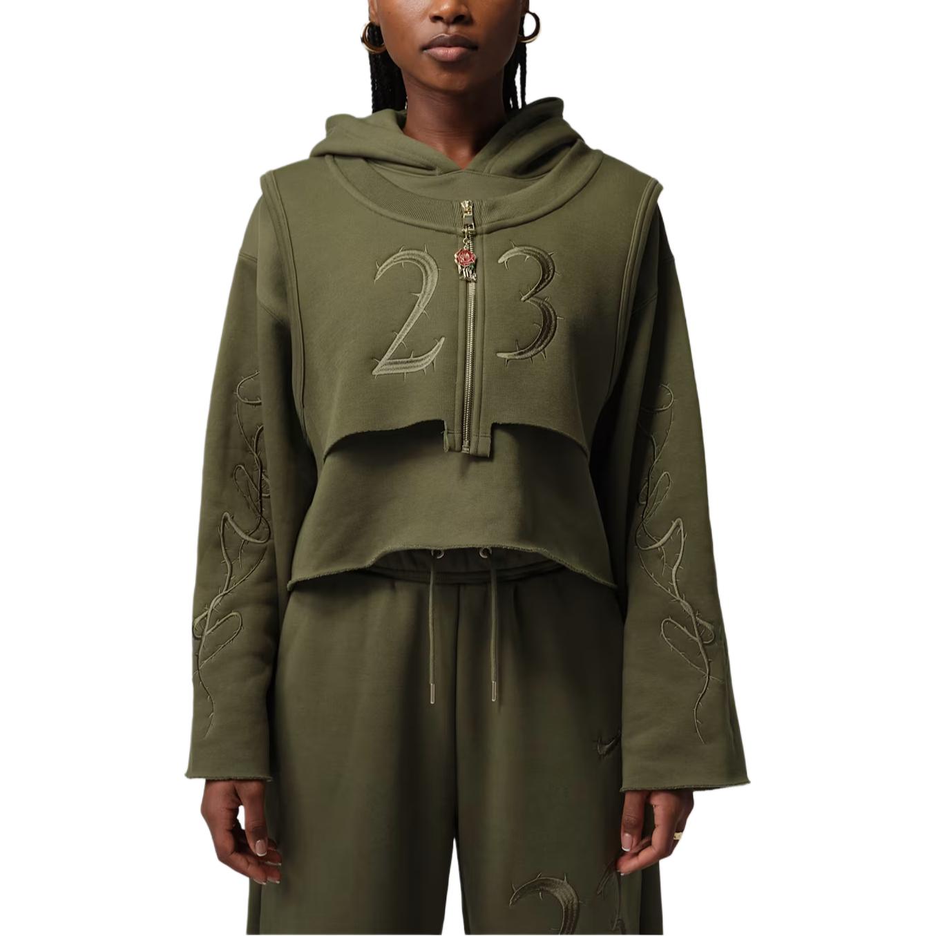 Jordan x Teyana Taylor Fleece Lined Hooded Comfortable Fashion Long Sleeved Sweatshirt Women s IM6257-326 M