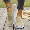 Pantofi Casual Ușori pentru Femei 2025 Vară Tricotați Respirabili Slip On Adidași Femeie Confortabili Talpă Moale Pantofi de Mers Mărimi Mari