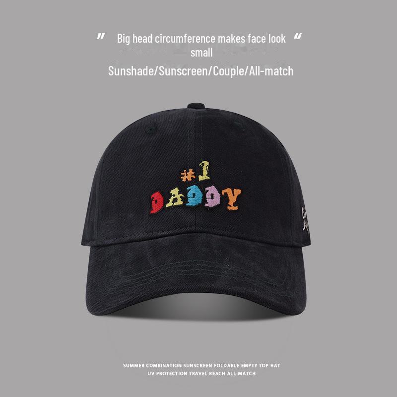 Șapcă de baseball brodată: Croială supradimensionată pentru femei, coroană adâncită, stil versatil pentru bărbați și femei, design cu cioc de rață mic