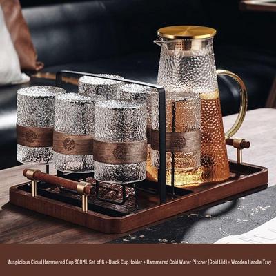 Chinese Retro Heat-Resistant Glass Teacup Set