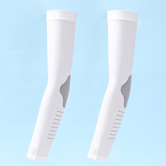 Cooling Arm Sleeves for Men Women, Breathable Ice Silk Arm Cover Sleeves, UV Sun Protection Sports Arm Sleeves, Compression Sleeves for Summer