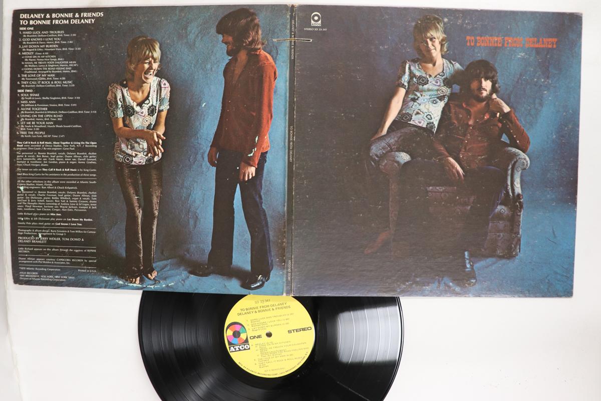 Виниловая пластинка DELANEY  BONNIE  FRIENDS  To Bonnie From Delaney SD33341 ATCO 1970 США Рок Б/у