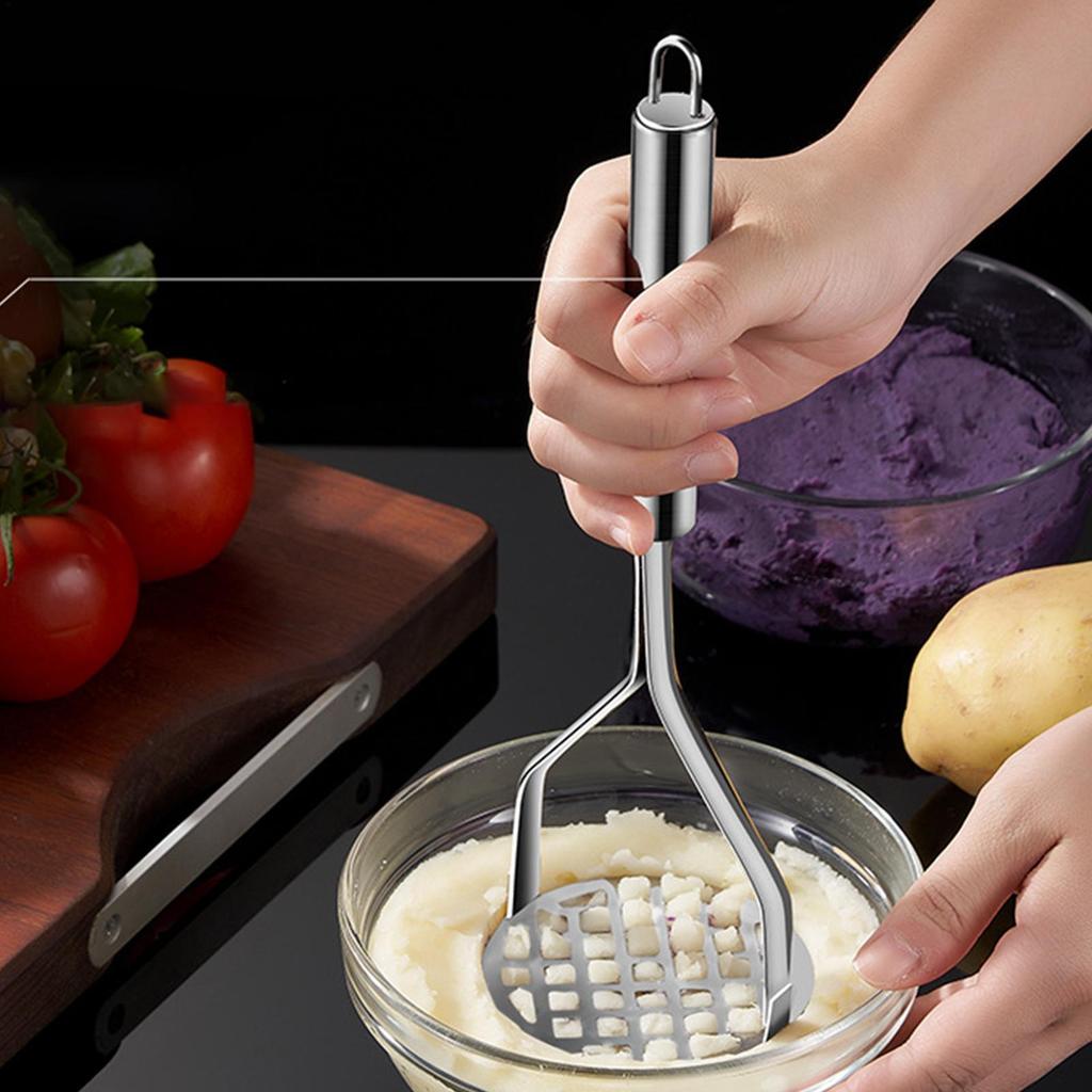 Kartoffelstampfer Edelstahl Küchenkartoffelstampfer Werkzeug Küchenwerkzeuge Presse zum Kochen Pürieren Gemüse Obst Bohne