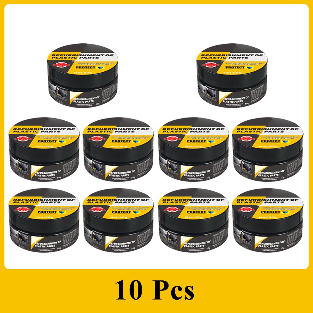 Car Interior Plastic Leather Scratch Repair Paste Automotive Polishing Wax Repair Anti-Aging Paste Tires Seats Steering Wheel