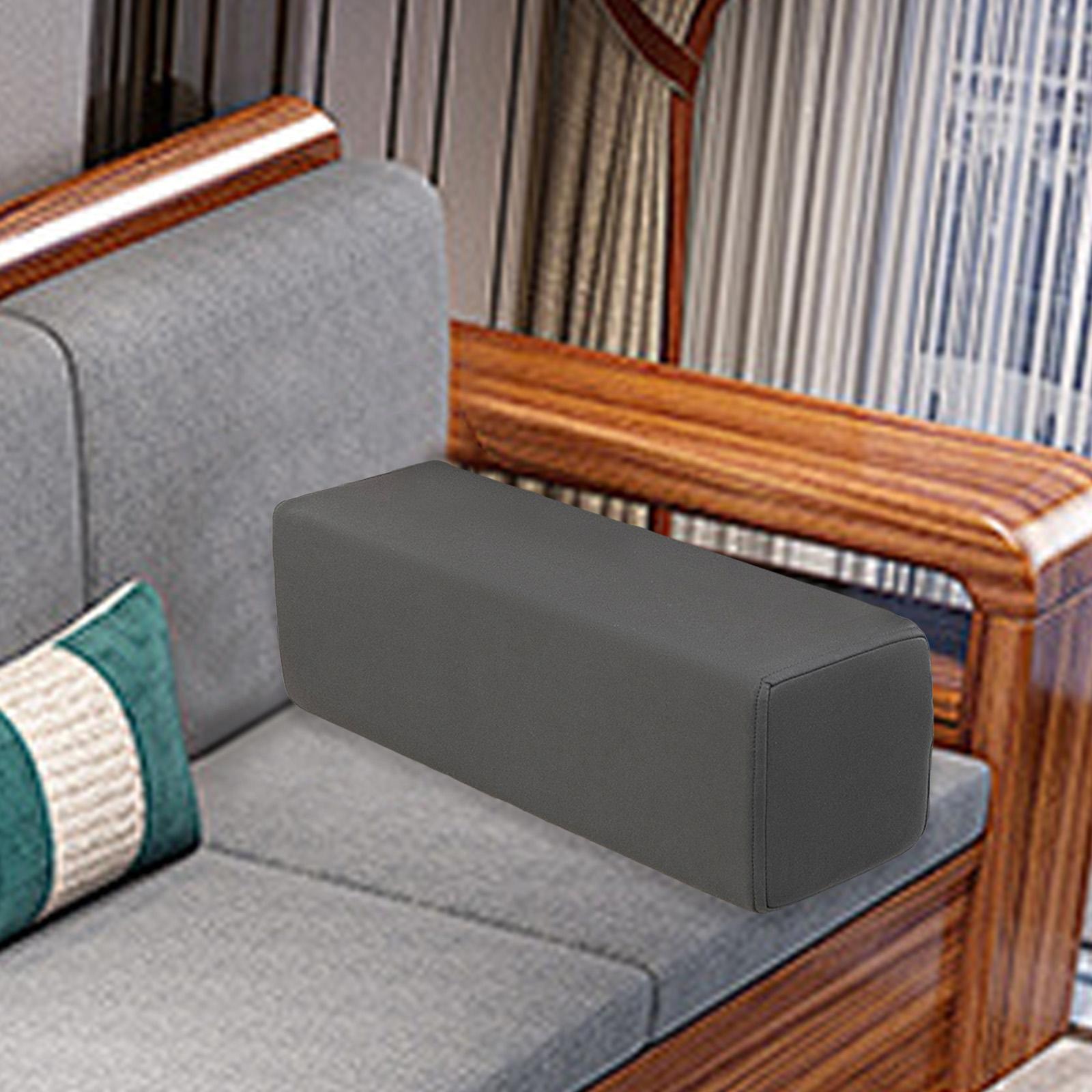 

Sofa Side Arm Rest Pillow Booster Multipurpose Rectangular Decorative Couch Armrest for Home Living Room Bedroom Office Sitting темно-сірий