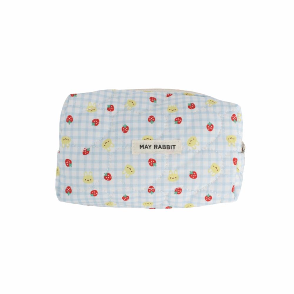 

Strawberry Heart Storage Bag Zipper Washbag Bags New Pencil Case синий