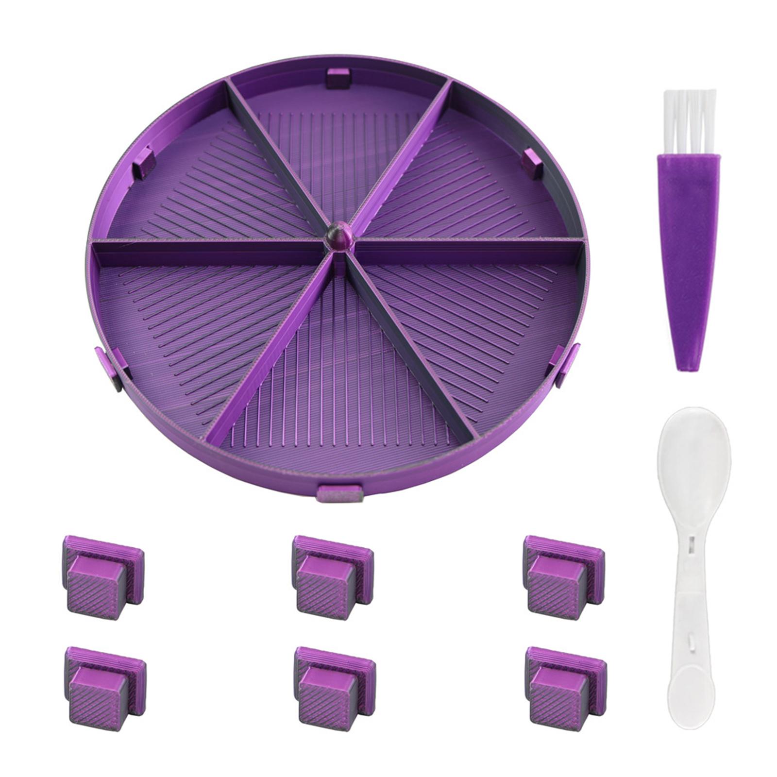 

Bead Storage Box Fully Enclosed Embroidery Beading Plates Round-Shaped Beads Sorting Storage Tray Diamond Painting Tools