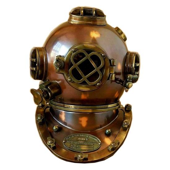 

Черный 45,72 см Реплика водолазного шлема ВМС США Mark V Шлем аквалангиста Коллекционный Морской Морской