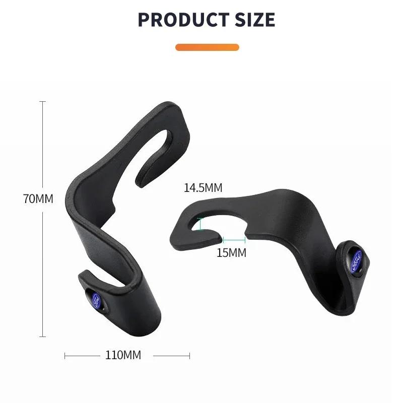 Autokopfstützenhaken für Taschen Sitzrücken-Organizer Halter Haken für Ford Focus 2 3 Mondeo Fiesta Kuga Escort Explorer Excape Taurus