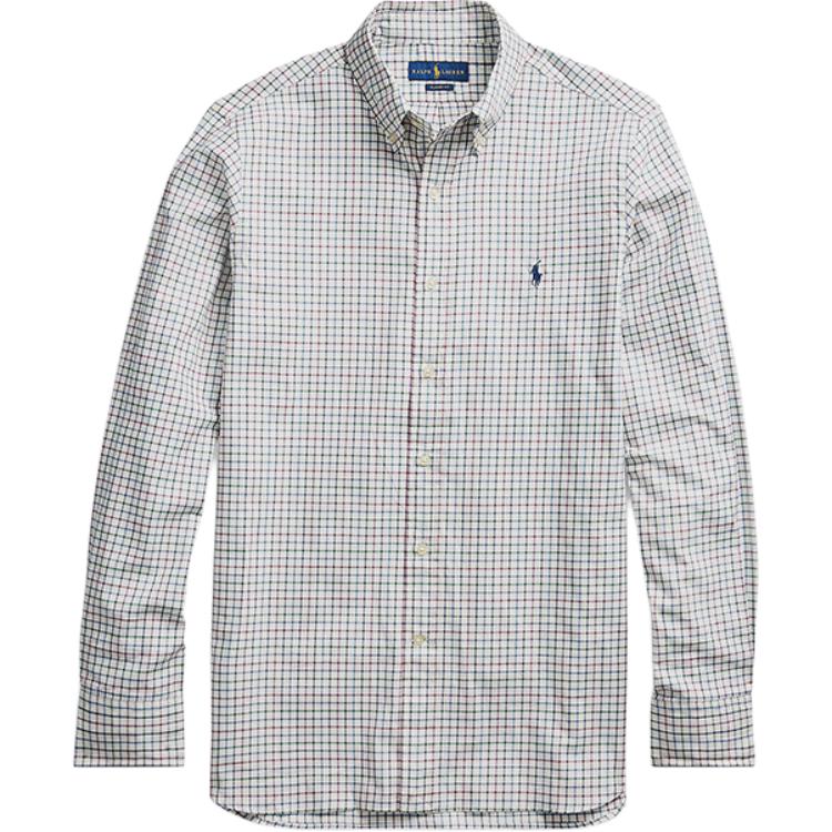Polo Ralph Lauren Classic Fit Plaid Pony Embroidered Cotton Long Sleeve Shirt Men shirts 710759319-002