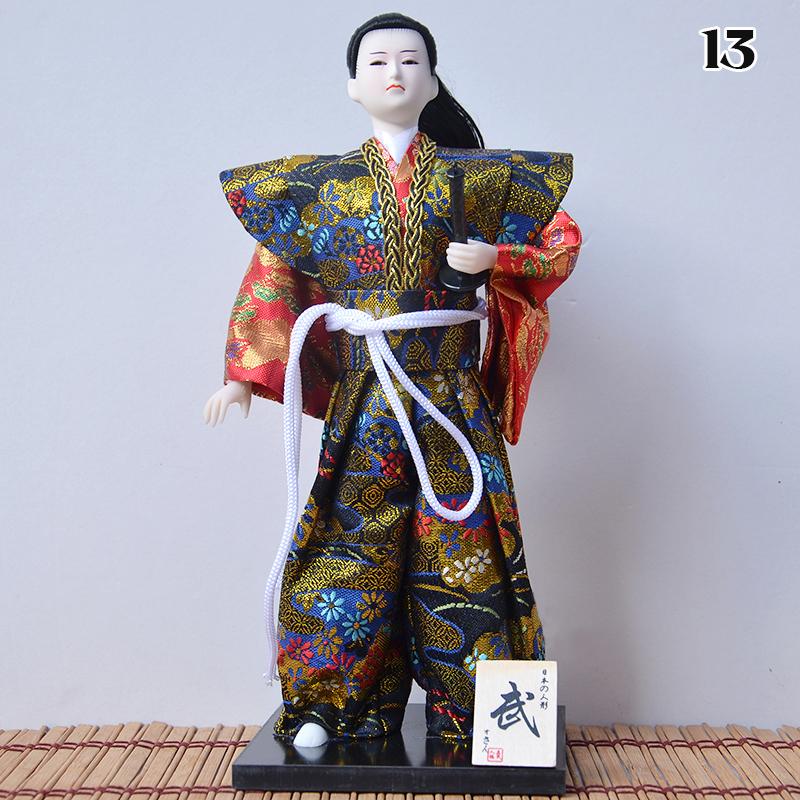 Japanese Samurai Ninja Figurines Dolls With Kimono Traditional Ninja Ornaments Home Decor Collection Arts Craft Gifts