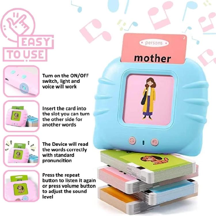 Talking Flash Cards Kids Educational Toys Toddler Flash Cards with 224 Sight Words Speech Therapy Toys Montessori Toys