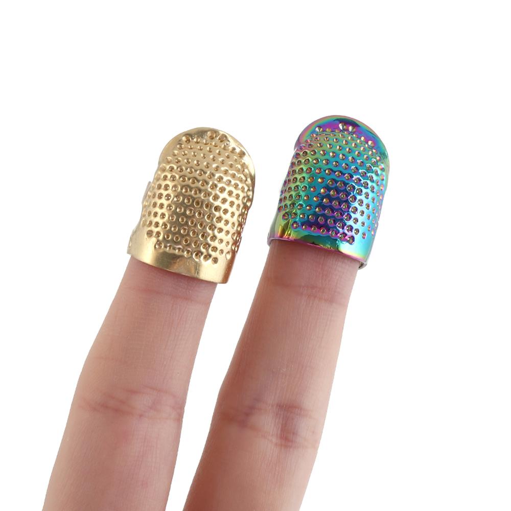 1PC Vintage Gold Finger Protector Needle Thimble Antique Ring Handworking Metal Stitching Tools Accessories DIY Crafts