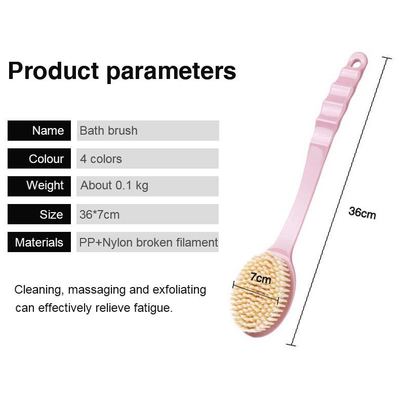 Baie Perie de baie cu maner lung Perie de frecat pentru masaj pentru piele Spate Corp Accesorii pentru baie