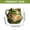 Taza de Porcelana con Temática de Ranas y Flores Taza Térmica para Beber con Asa Perfecta Para Decoración del Hogar