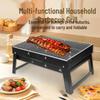 OEING Elevated Portable Folding Stainless Steel BBQ Grill