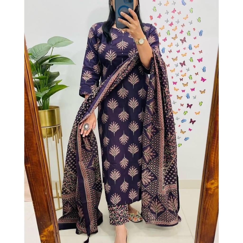 Indisches Party-Set für Damen, Kurta, Hose, Dupatta, Bollywood-Oberteil, Tunika, Kurti, Kleid VF-20190