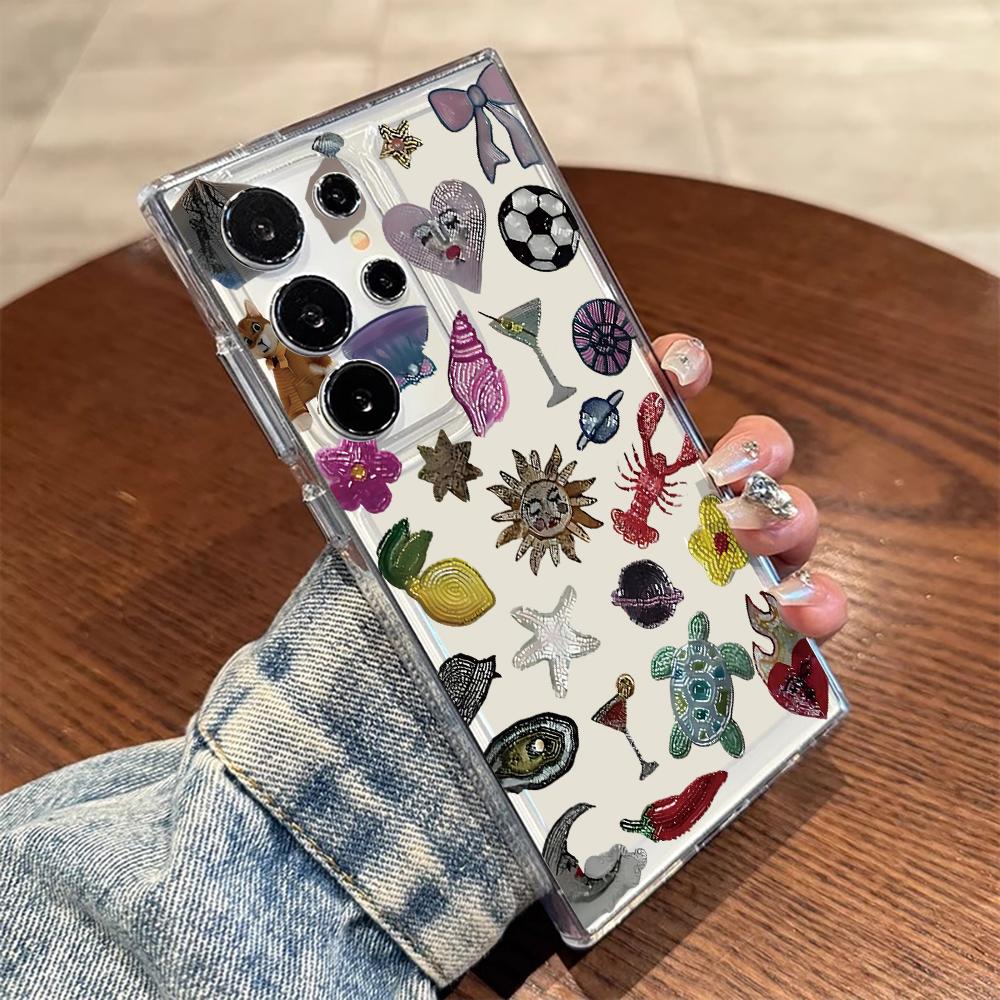 

Colorful Bohemian Phone Case For Samsung Galaxy Note 20 S25 S24 S23 S22 S21 Ultra FE Plus A55 A54 A53 A35 A34 5G Bumper Cover Galaxy S22 5G