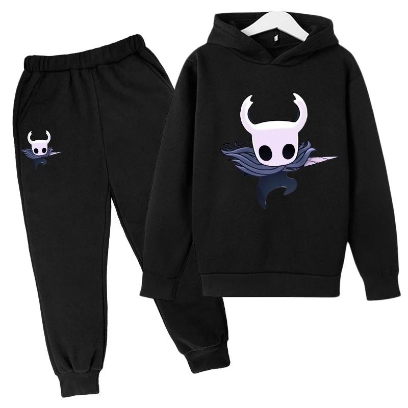 Children Fashion New Popular Hot Game Hollow Knight Kids Hoodies Personality Anime Hoodie Harajuku Sweatshirts Boy Sets