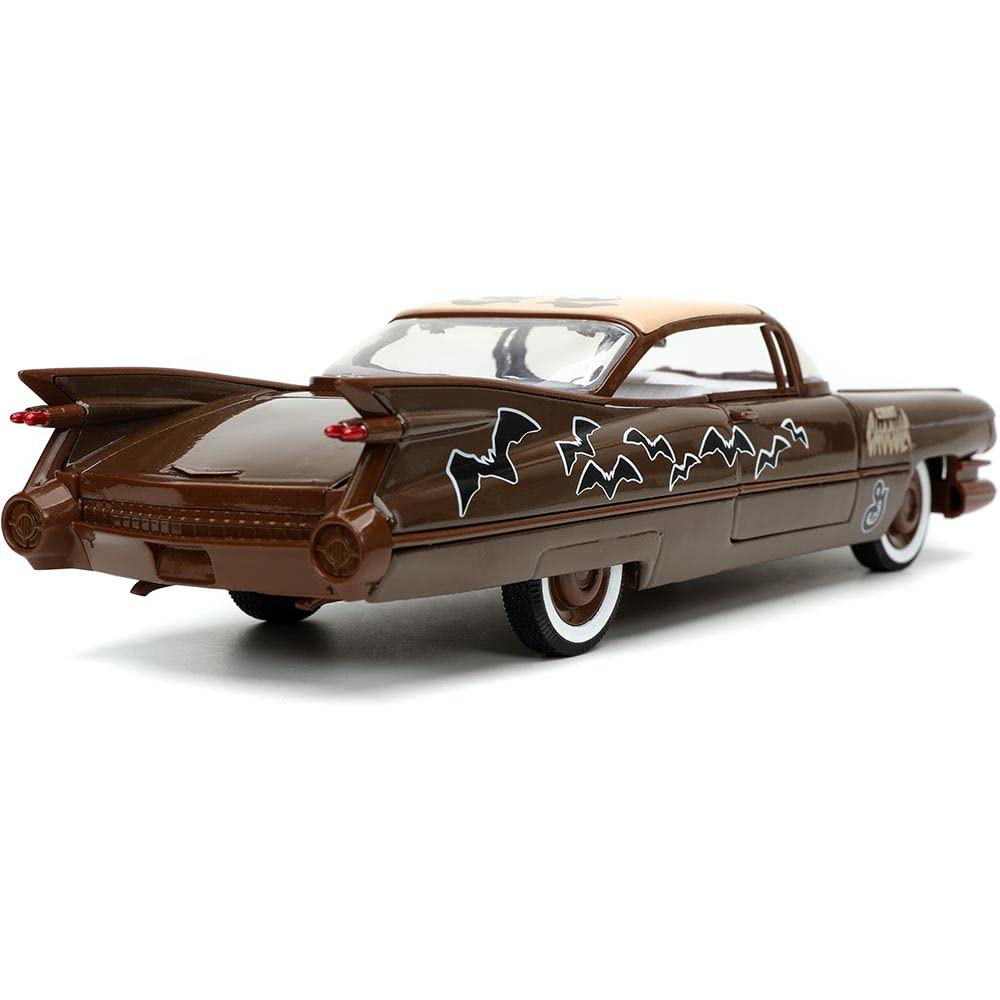 GENERAL MILLS 1959 CADILLAC COUPE DEVILLE CHOCULA Count Chocula Mini Car Diecast Car Brown 124 w/COUNT