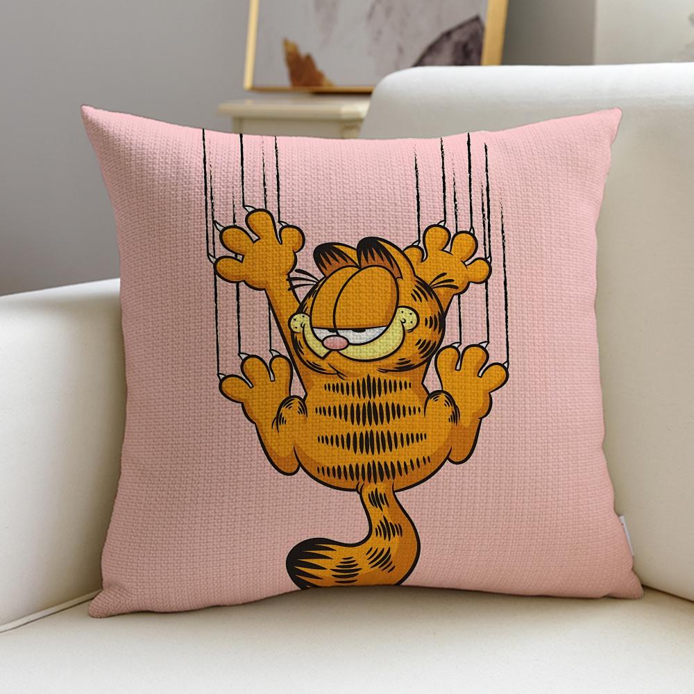 Cartoon GarfieldS Cushion Cover Pcs Soft Decorative Square Cushion Covers x x Pillowcases for Sofa Couch Home Bedroom