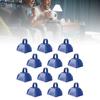 12Pcs 3in Blue Metal Cowbell Noisemaker with Handle for Football Games Sporting Events Festival