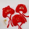 Baby Red Wool Hat with Ear Protection - Autumn/Winter Celebration for Boys & Girls