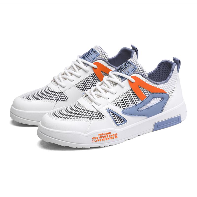 

Мужские баскетбольные кроссовки, летние дышащие повседневные кроссовки для скейтборда, большие размеры, белые кроссовки для бега, для студентов EU: 47 синий