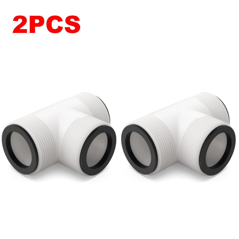 Pool Hose Extender with 3 L Rings Pool Pump Hose Tee T-Joint Connector Above Ground Pool Hose Connector for Intex Coleman Pool