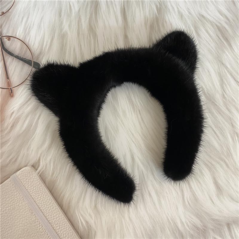 

Mink Hairpin Cat Ears Headband Hair Accessories Women S Mink Plush All-Inclusive Fashion Cute Fur Headgear