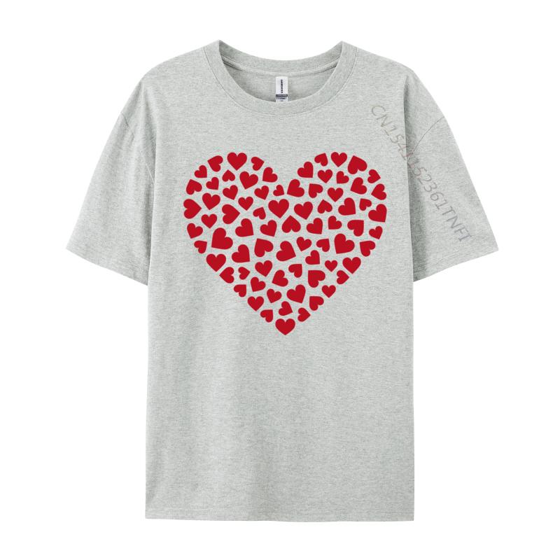 Love Heart Graphic Valentines Day Party New Design Boy Tshirts Crew Neck Cotton Tees Birthday Sweatshirts Top Quality