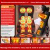 Cervical Spine Massage Pad Tool Neck Waist Full Body Vibration Shiatsu Heat Kneading Massage Chair Cushion for Home & Office Use