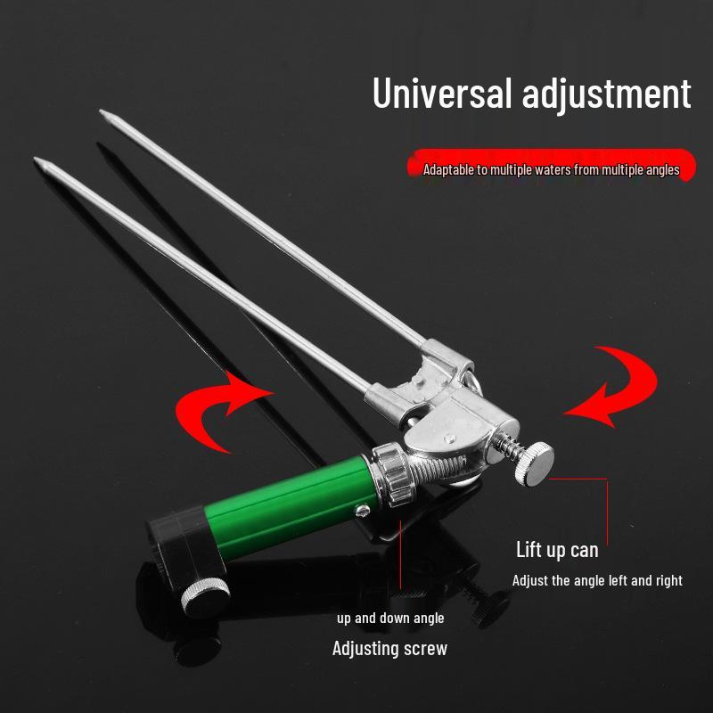 Two-in-One Fishing Rod Holder & Chair with Thickened Hardened Design, Stainless Steel Stand for Taiwan Fishing