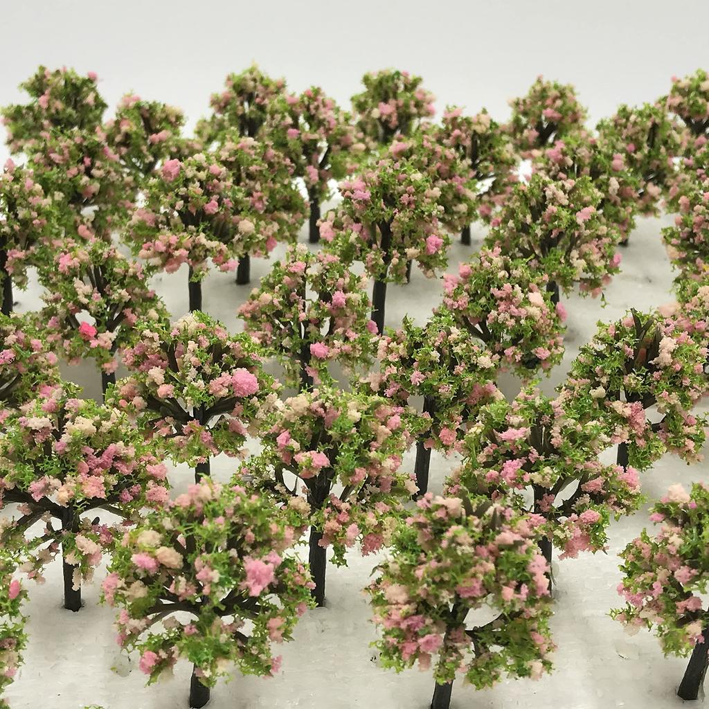 Green Cherry Palm Pine Forest N Architectural Tree Cherry 30 Pieces [DauStage] Blossom, Bamboo, Tree, Willow, Model, Gauge, Diorama, Railway,