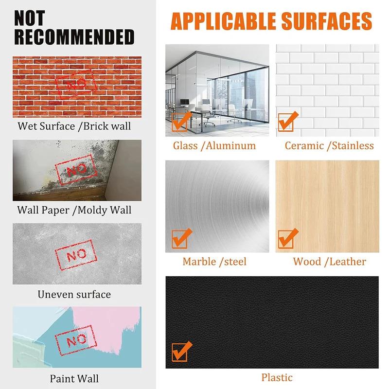 1-5M Transparent Reusable Nano Double-Sided Tape, 2cm Seamless Super Strong Adhesive for Nail-Free Installation