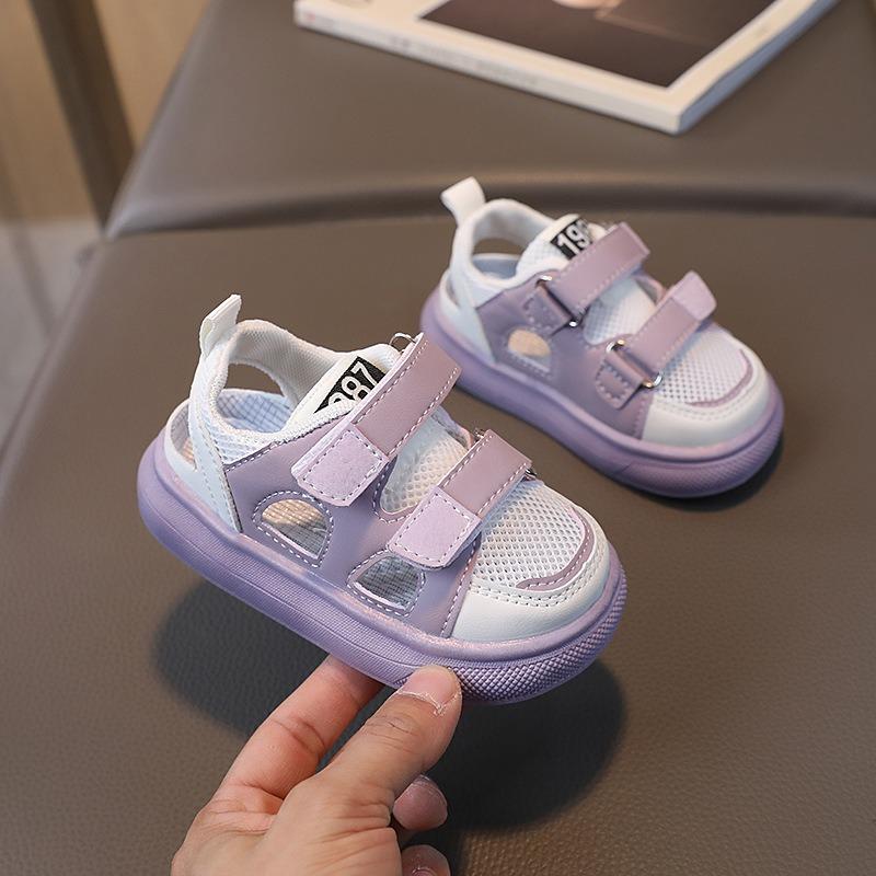 Kids Shoes Summer Children's Sport Sandals Boys' Breathable Mesh Shoes Korean Style Girls' Hollow-out Sneakers Baby Shoes Small Kids
