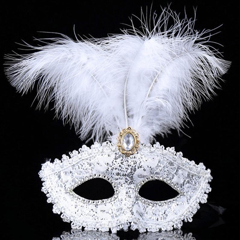Masquerade Feather Mask for Women Venetian Mask Party/Balls Prom/Wedding/Wall Decorations Mardi Gras Mask Costume Mask