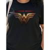 European size Justice League Women'S Wonder Woman Logo Graphic T-Shirt - L-5XL, All-Season Comfort Casual Crew Neck Short Sleeve