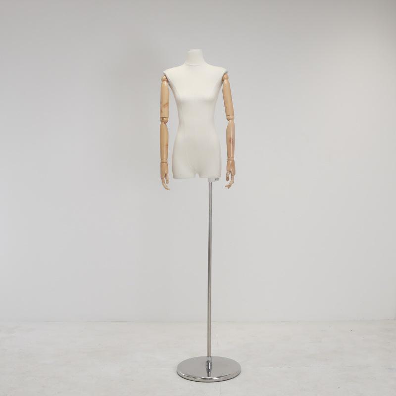 Korean Style Female Mannequin with Flat Chest for Clothing Display