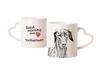 Dobermann, Doberman Pinscher, Dobie - Cup with a Dog, Adorable Cup with a Heart-shaped Handle, Universal Gift from the Brand