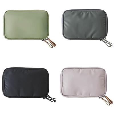 Handheld Solid Color Travel Wallet Ticket Storage Korean Nylon Passport Holder Water Resistant Multifunction Travel Pack Travel