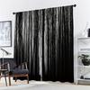 Gothic Black Forest Pine Curtains Polyester Pocket Rod Top Bedroom More Curtain Sheer Ideal For Sleeping Area