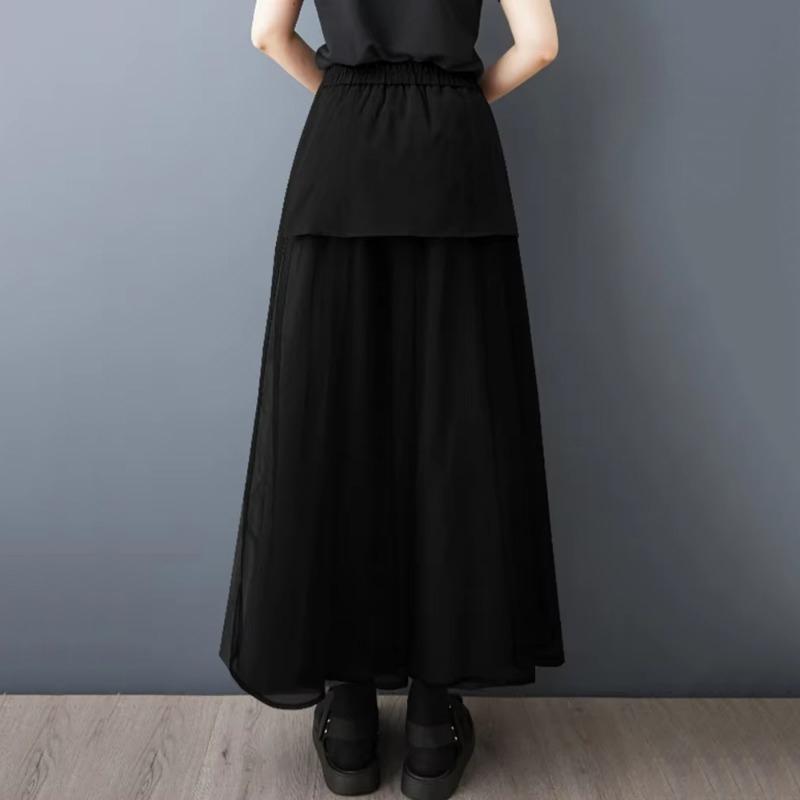 XITAO Mesh Casual Wide Legs Pant ZMY1342