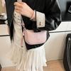 Ladies' Crossbody Bag Fashionable Versatile Solid Color Design Commuting Saddle Bag Casual Shoulder Bag For Women