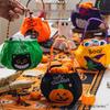 Creative Halloween Pumpkin Lantern Basket for Kids - Handheld Candy Bag & Trick-or-Treat Prop
