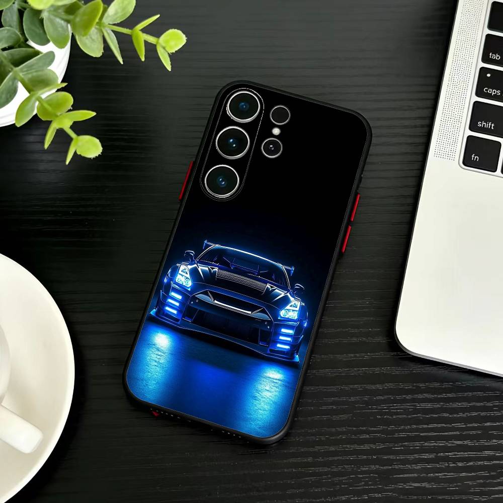 Sports Cool Car Phone Case For Samsung S26,S25,S24,S23,S22,S21,S20,S30,Ultra,Plus,Fe,Note,5G Black Cover